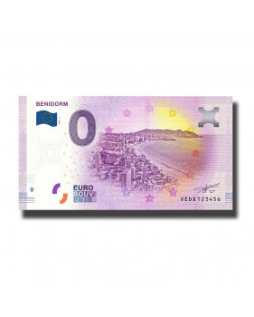 0 Euro Souvenir Banknote Benidorm Spain VEDX 2019-1