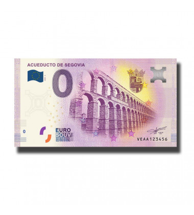 0 Euro Souvenir Banknote Acueducto De Segovia Spain VEAA 2020-2