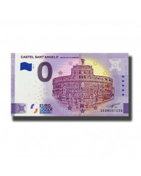 0 Euro Souvenir Banknote Castel Sant'Angelo Italy SEDR 2021-1