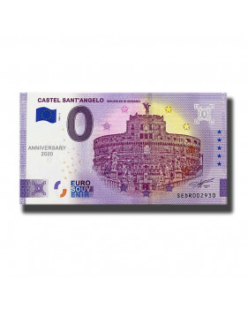 Anniversary 0 Euro Souvenir Banknote Castel Sant'Angelo Italy SEDR 2021-1