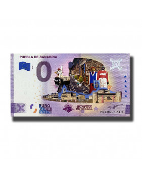 0 Euro Souvenir Banknote Puebla De Sanabria Colour Spain VEER 2020-1