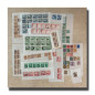 World Stamp Collection Hinged on Sheets