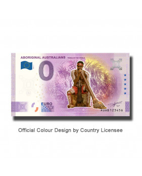 0 Euro Souvenir Banknote Aboriginal Australians Colour Australia AUAB 2021-1