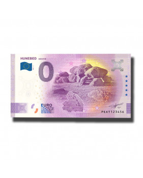 0 Euro Souvenir Banknote Hunebed Drenthe Netherlands PEAT 2021-1