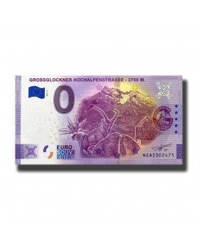 0 Euro Souvenir Banknote Grossglockner Hochalpenstrasse Austria NEAZ 2021-2