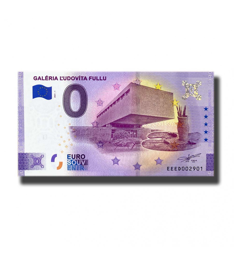 0 Euro Souvenir Banknote Galeria L'udovita Fullu Slovakia EEED 2021-1