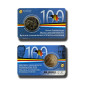 2021 Belgium 100 Years of Economic Union Belgium-Luxembourg (BLEU) 2 Euro Commemorative Coin Card