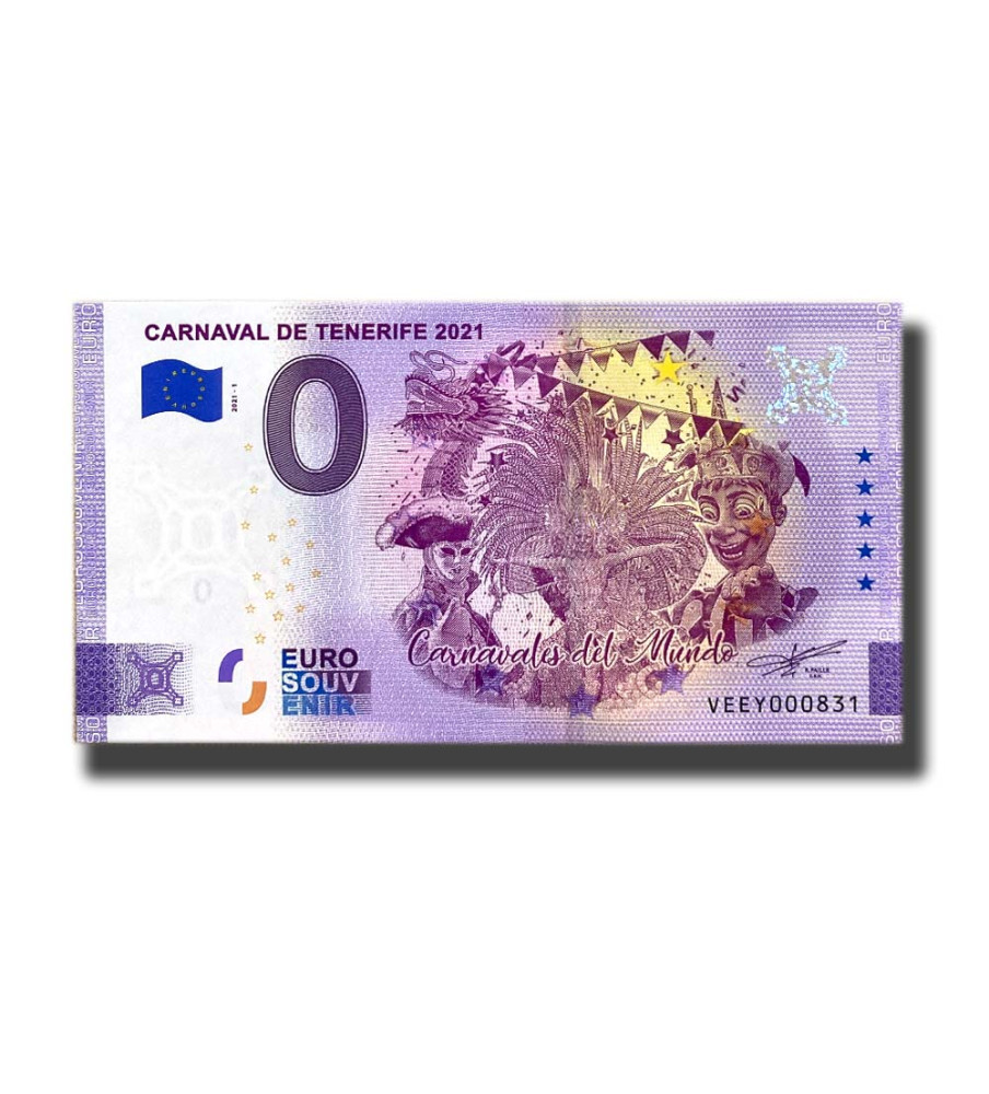 0 Euro Souvenir Banknote Carnival De Tenerife Spain VEEY 2021-1