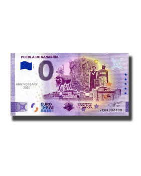 Anniversary 0 Euro Souvenir Banknote Puebla De Sanabria Spain VEER 2020-1