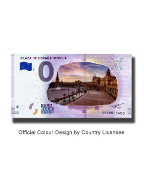 0 Euro Souvenir Banknote Plaza De Espana Sevilla Colour Spain VEBV 2019-1