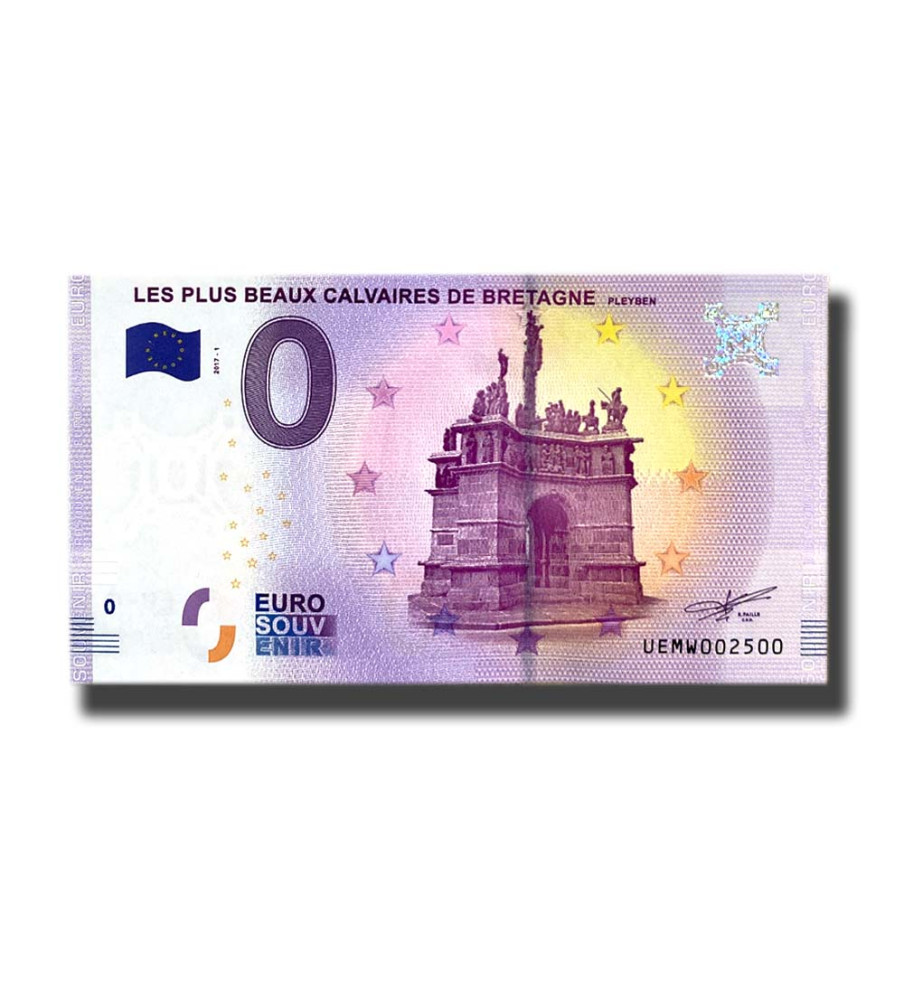 0 Euro Souvenir Banknote Les Plus Beaux Calvaries De Bretagne France UEMW 2017-1