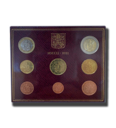 2021 Vatican Euro Coin Year Set