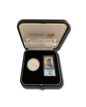 2017 Malta €10 75th Anniversary Operation Pedestal Silver Coin Proof and Silver Stamp