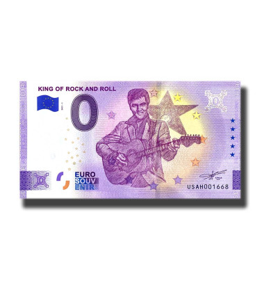 0 Euro Souvenir Banknote King of Rock and Roll USA USAH 2021-1