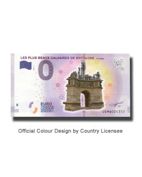 0 Euro Souvenir Banknote Les Pls Beaux Calvaries De Bretagne Colour France UEMW 2017-1