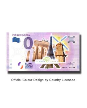 0 Euro Souvenir Banknote Parque Europa Colour Spain VEBS 2019-1
