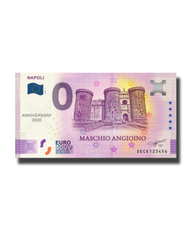 ANNIVERSARY 0 EURO SOUVENIR BANKNOTE NAPOLI MASCHIO ANGIOINO ITALY SECA 2020-1