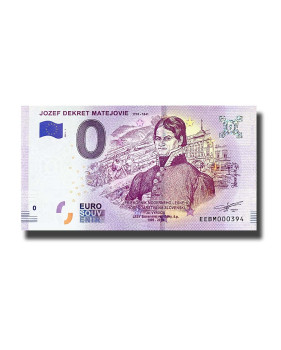 0 Euro Souvenir Banknote Jozef Dekret Matejovie Slovakia EEBM 2019-1