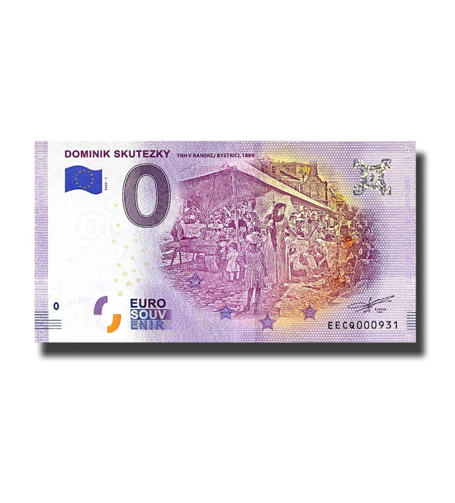 0 Euro Souvenir Banknote Dominik Skutezky Slovakia EECQ 2020-1
