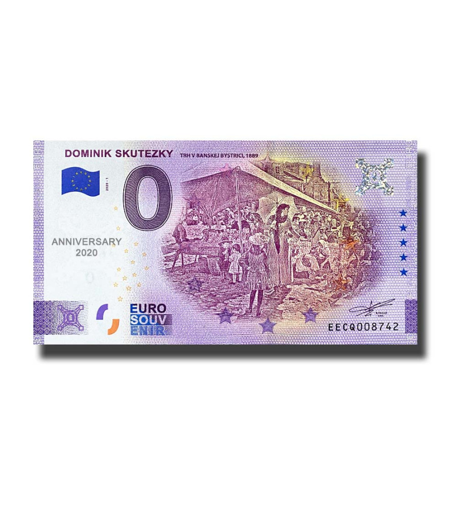 Anniversary 0 Euro Souvenir Banknote Dominik Skutezky Slovakia EECQ 2020-1