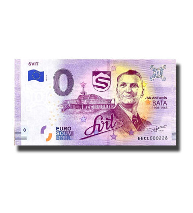 0 Euro Souvenir Banknote Svit Slovakia EECL 2019-1