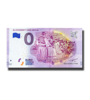 0 Euro Souvenir Banknote Slovensky Den Kroja Slovakia EECG 2019-1