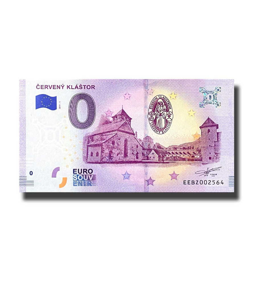 0 Euro Souvenir Banknote Cerveny Klastor Slovakia EEBZ 2019-1
