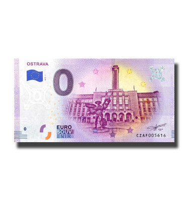 0 Euro Souvenir Banknote Ostrava Czech Republic CZAF 2019-1