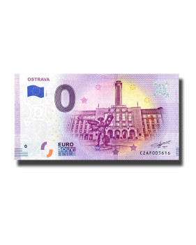 0 Euro Souvenir Banknote Ostrava Czech Republic CZAF 2019-1
