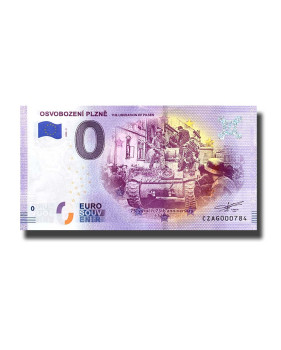 0 Euro Souvenir Banknote Osvobozeni Plzne Czech Republic CZAG 2020-2