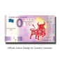 Anniversary 0 Euro Souvenir Banknote Chinese Year of The Ox Colour China CNAR 2021-1