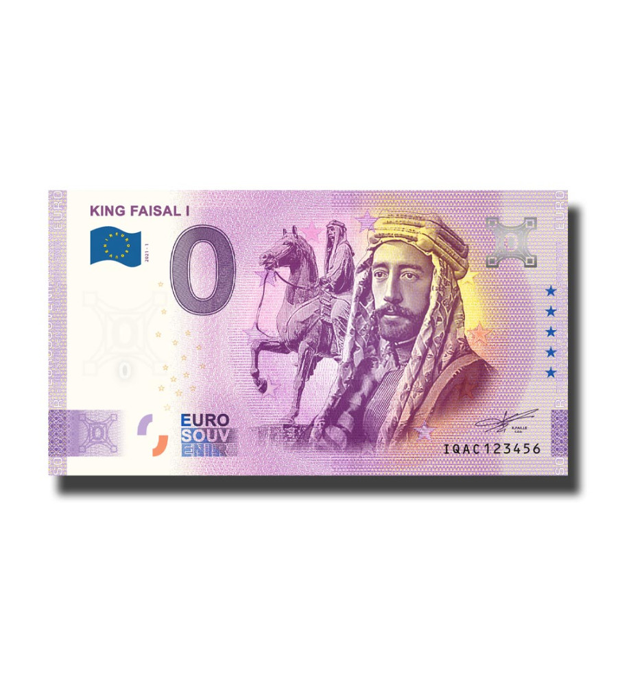 0 Euro Souvenir Banknote King Faisal I Iraq IQAC 2021-1
