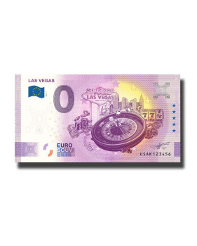 0 Euro Souvenir Banknote Las Vegas USA USAK 2021-1