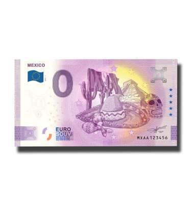 0 Euro Souvenir Banknote Mexico MXAA 2021-1