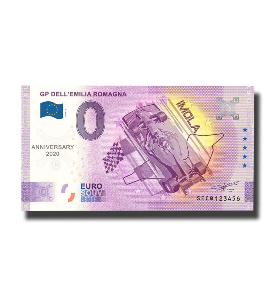 Anniversary 0 Euro Souvenir Banknote GP Dell'Emilia Romagna Italy SECQ 2021-5