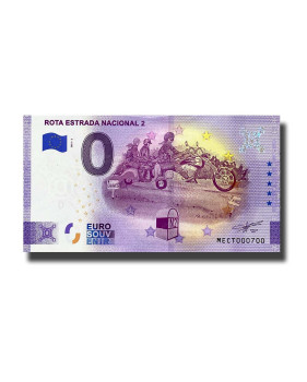 0 Euro Souvenir Banknote Rota Estrada Nacional 2 Portugal MECT 2021-2