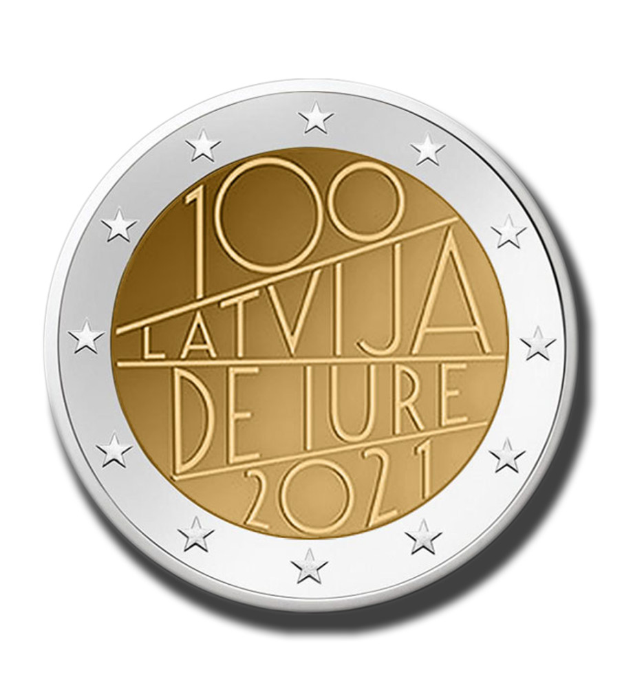 2021 Latvia Latvija De Iure 2021 2 Euro Coin