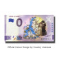0 Euro Souvenir Banknote Lago Di Como Colour Italy SEDP 2021-1