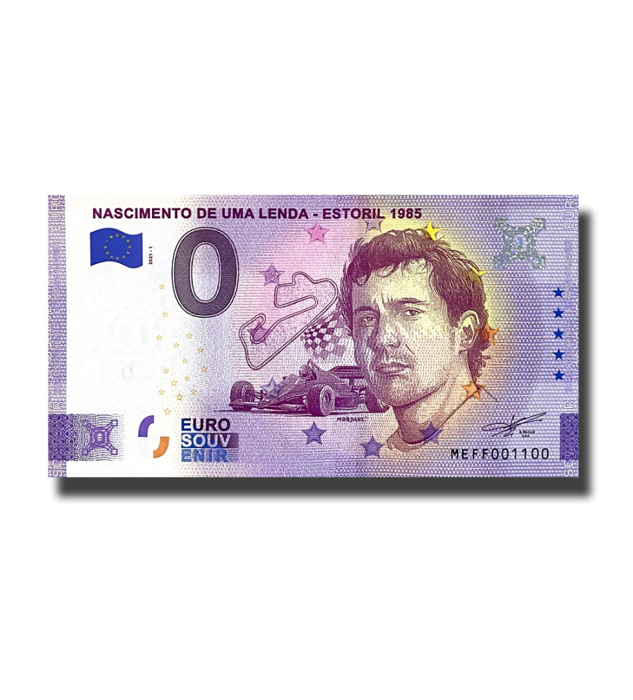 0 Euro Souvenir Banknote Nascimento De Uma Lenda Estoril 1985 Portugal MEFF 2021-1