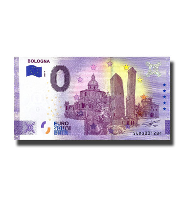 0 Euro Souvenir Banknote Bologna Italy SEDS 2021-1
