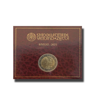 2021 Vatican 700th Anniversary of the Death of Dante Alighieri 2 Euro Coin