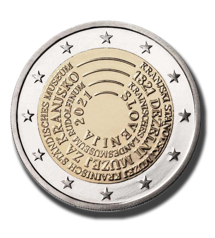 2021 Slovenia 200th Anniversary Carniola Provincial Museum 2 Euro Coin