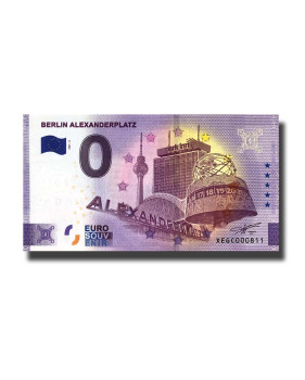 0 Euro Souvenir Banknote Berlin Alexanderplatz Germany XEGC 2021-2