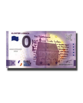 Anniversary 0 Euro Souvenir Banknote Kloster Lorsch Germany XESY 2021-1