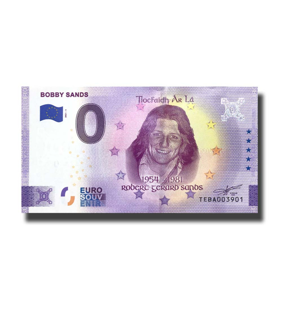 0 Euro Souvenir Banknote Bobby Sands Ireland TEBA 2021-1