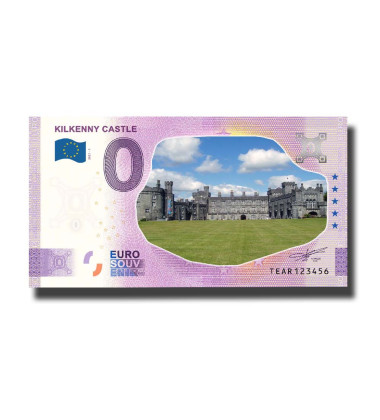0 Euro Souvenir Banknote Kilkenny Castle Colour Ireland TEAR 2021-1