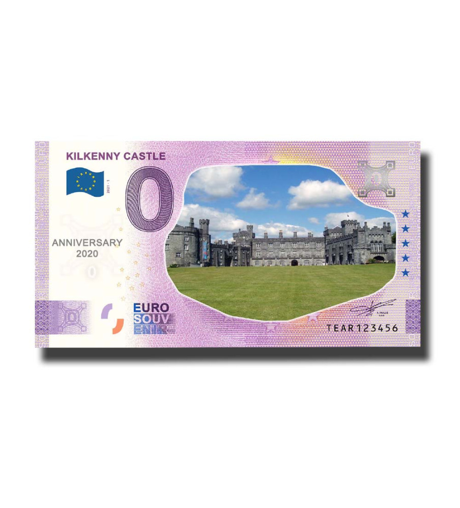 Anniversary 0 Euro Souvenir Banknote Kilkenny Castle Colour Ireland TEAR 2021-1