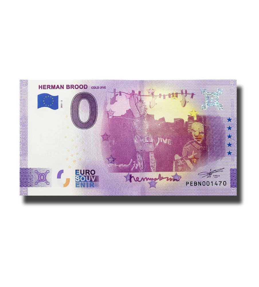 0 Euro Souvenir Banknote Herman Brood Netherlands PEBN 2021-2