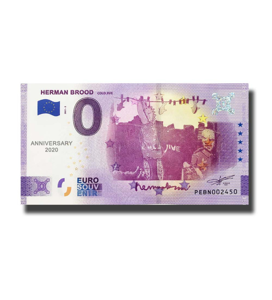 Anniversary 0 Euro Souvenir Banknote Herman Brood Netherlands PEBN 2021-2