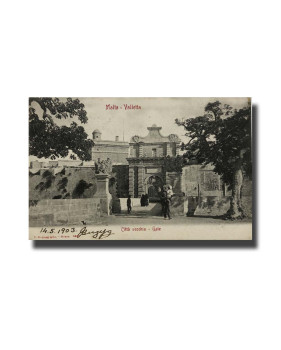 Malta Postcard G. Modiano Citta Vecchia Gate 6662 UPU Used Undivided Back